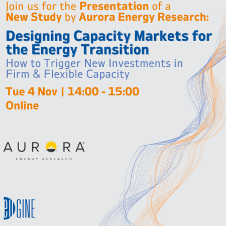 Upcoming Webinar: Designing Capacity Markets for the Energy Transition