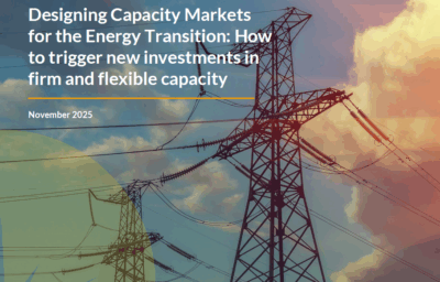 New Study by Aurora Energy Research: Designing Capacity Markets for the Energy Transition:
